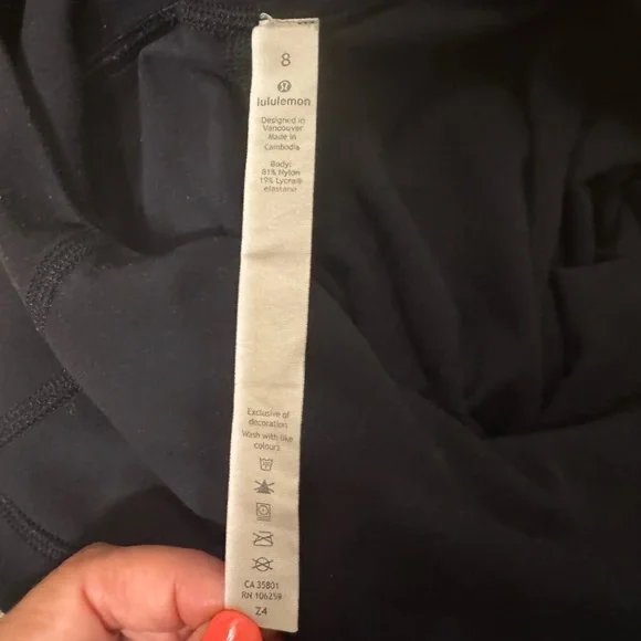 Lululemon Athletica Black Capri Leggings - Picture 2 of 5